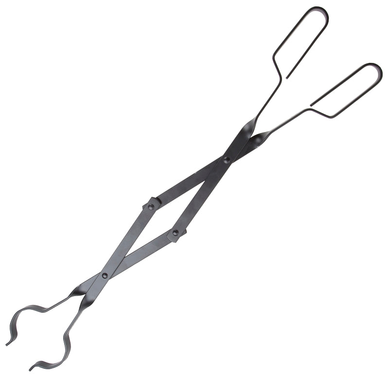 Homebasix Fireplace Tongs 26", Black