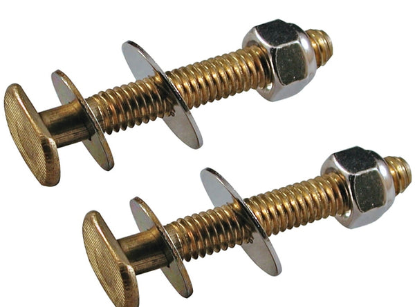 Danco 88772A Closet Bolts, 1/4" x 2-1/4" Brass