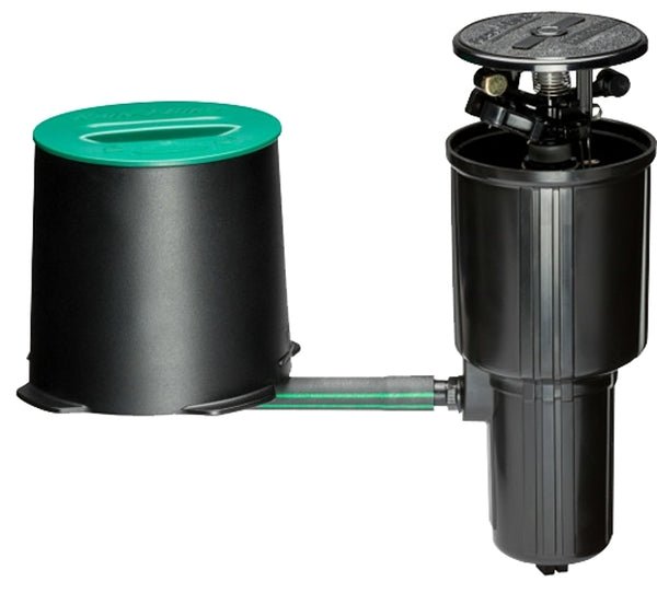 Rain Bird LG3HE In-Ground Impact Sprinkler with Click-N-Go Hose Connect, Kit, Black