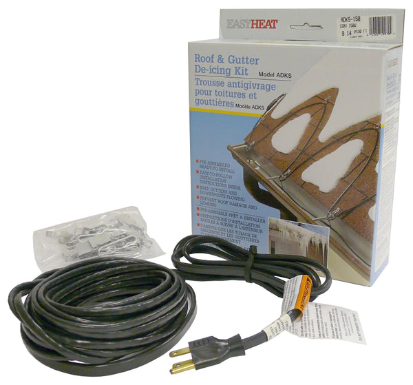 Easy Heat ADKS-100 20-Foot Roof Snow De-Icing Kit