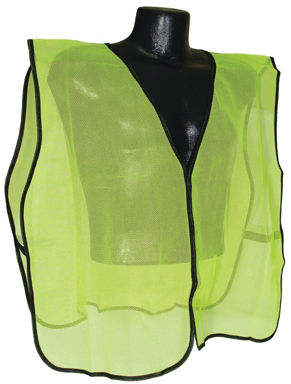 Radians Radwear Safety Vest, Mesh, Hi-Viz Green Svg