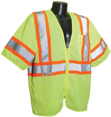Radians SV22-3ZGM-L safety vest, high-visibility green