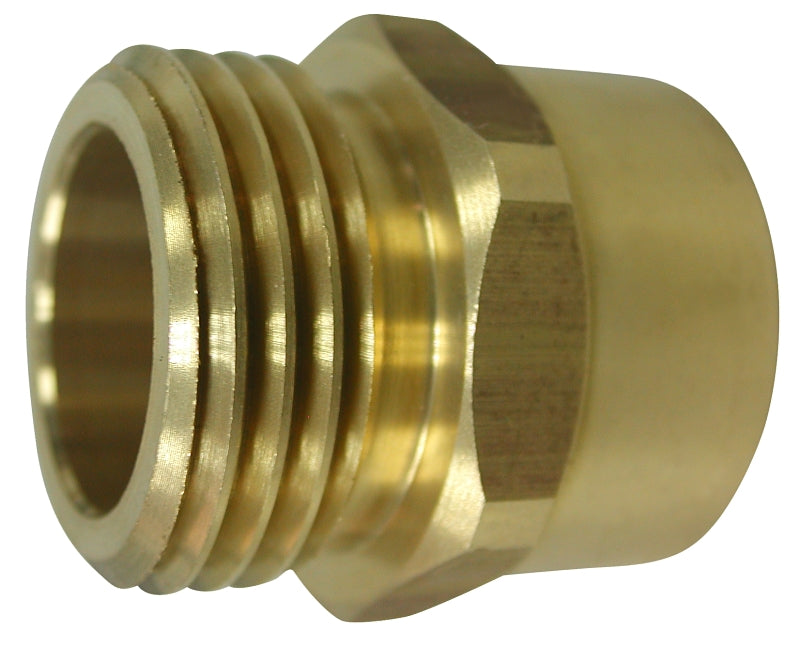 3/4x3/4 Brass Hose Adapter