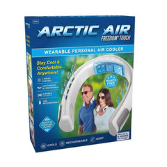Arctic Air Freedom Personal Air Cooler - Portable 3-Speed Neck Fan, Hands-Free Wearable Design, Lightweight, Cordless And Rechargeable AAFR-MC12/4