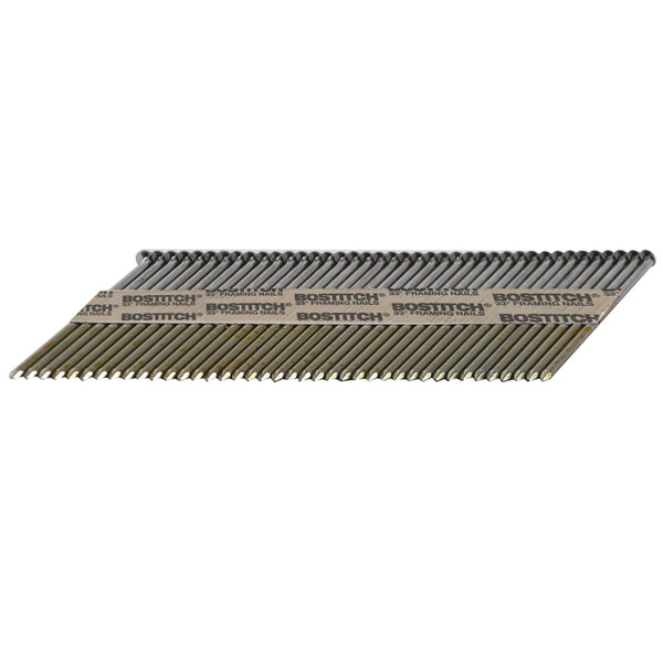 BOSTITCH PT-8DR113GFH2 3/8-Inch X .113-Inch Ring Shank Thickcoatr Galvanized Papertape Nail, 2000Ct