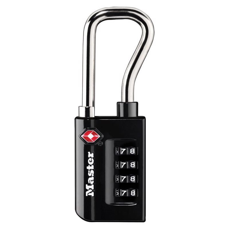 Master Lock 1.31 in. W Steel 4-Dial Combination Luggage Lock 1 pk