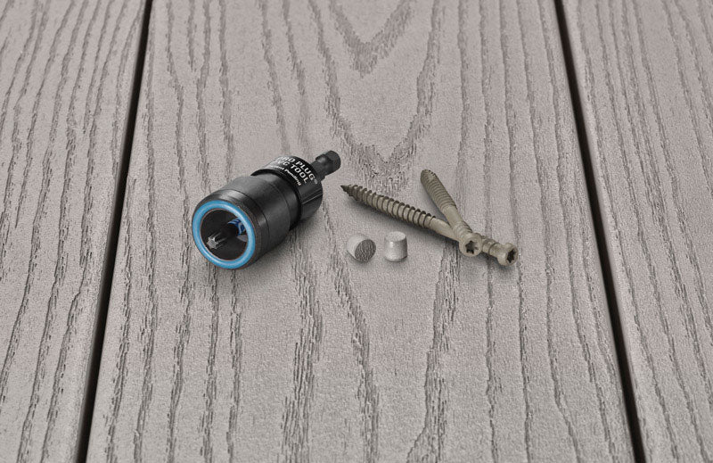 Pro Plug PVC Plugging System for AZEK Slate Gray Decking - Epoxy Steel - 350 pcs for 100 Sq. Ft.