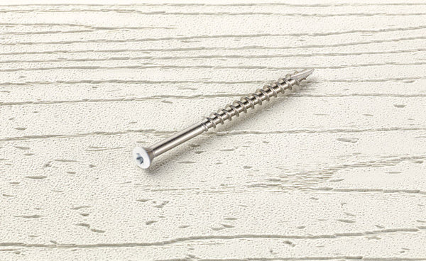 Starborn Headcote No. 8 X 2-1/2 in. L White Star Trim Head Deck Screws 350 pk STX39T08250