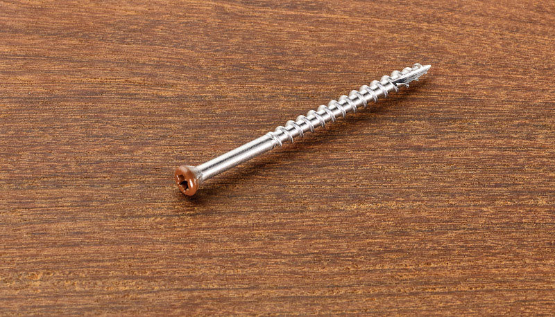 Starborn Headcote No. 8 x 2-1/2 in. L Star Trim Head Stainless Steel Deck Screws 350 pk