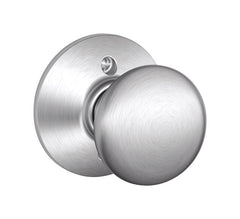 Schlage F170 PLY 626 Plymouth Door Knob, One Sided Non-Turning Dummy Door Handle, Satin Chrome