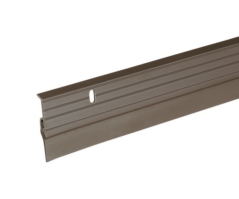 Frost King Premium Aluminum And Vinyl Door Sweep 1-5/8-Inch by 36-Inches, Brown - B59/36H