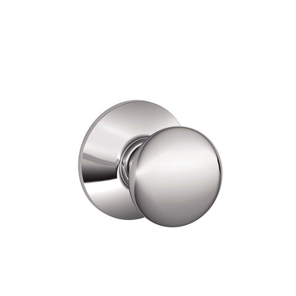 Schlage F10 PLY 625 Plymouth Door Knob, Hall & Closet Passage Lock, Bright Chrome