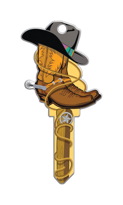 Lucky Line Key Shapes, COWBOY, House Key Blank, KW1/11, 1 Key (B132K)