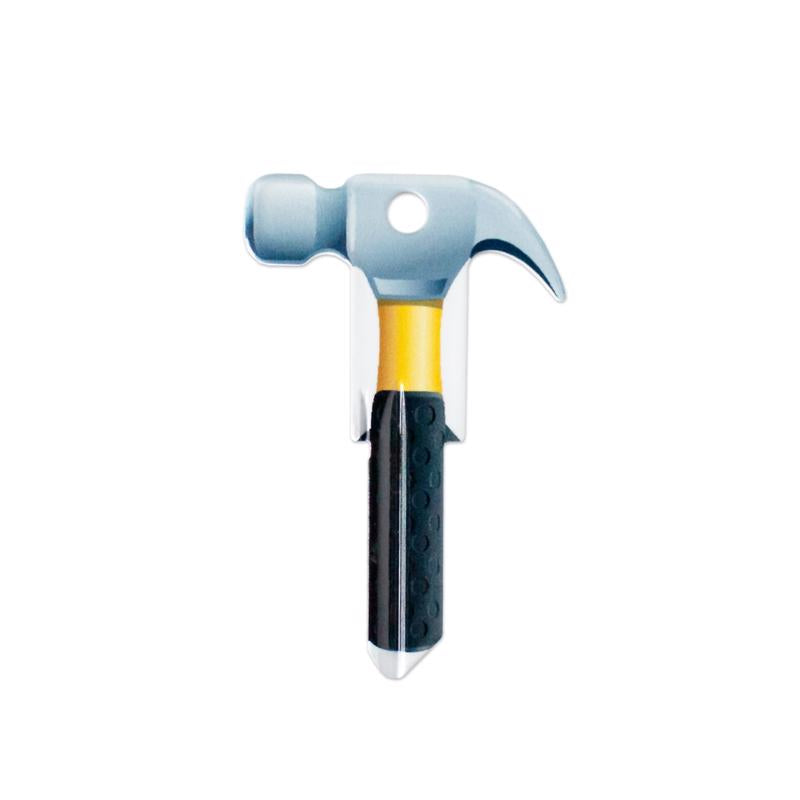 Lucky Line Key Shapes, Hammer, House Key Blank SC1, 1 Key (B122S)