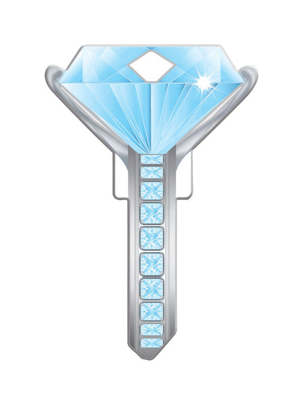Lucky Line Key Shapes, Diamond Ring, House Key Blank KW/11, 1 Key (B102K)