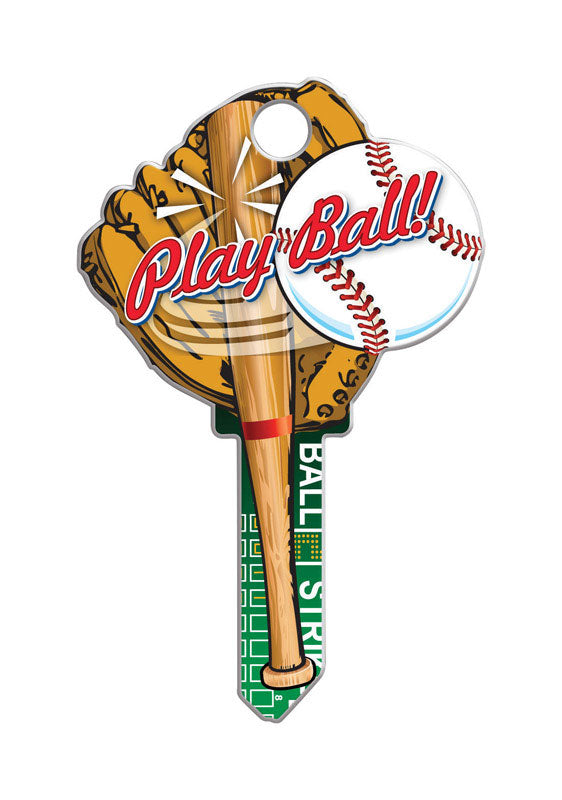 Lucky Line Key Shapes, Baseball, House Key Blank, KW1/11, 1 Key (B120K)