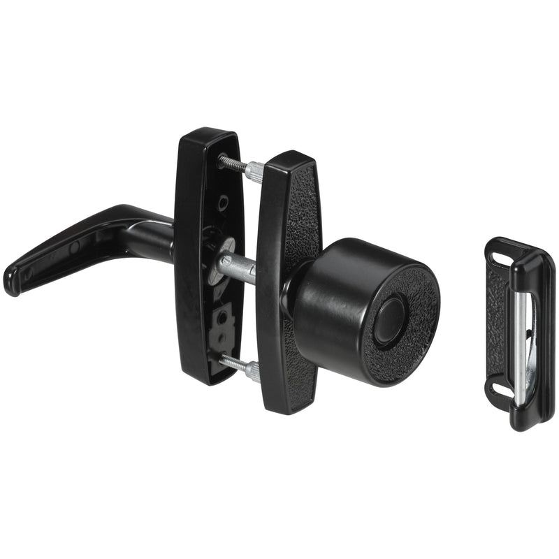 National Hardware N178-798 V1307 Knob Latch in Black, 1-1/2,1-3/4,3"