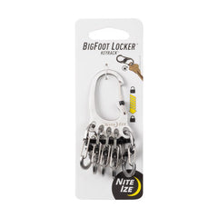 Nite Ize BigFoot Locker KLKBF-11-R6 keychain carabiner, Silver