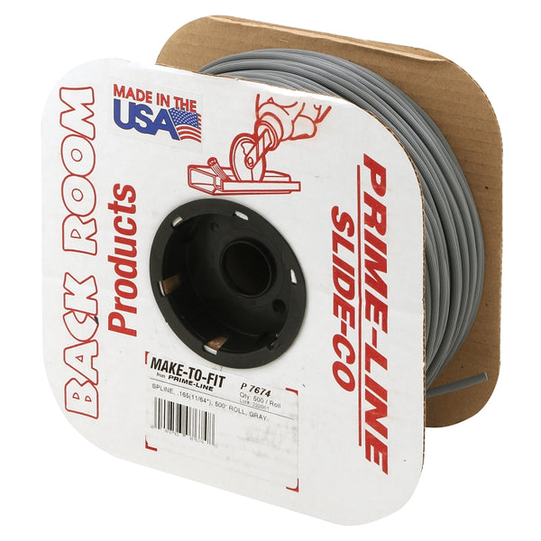 Prime-Line P 7674 0.165 In. x 500 ft. Roll Gray Spline (1 Roll)