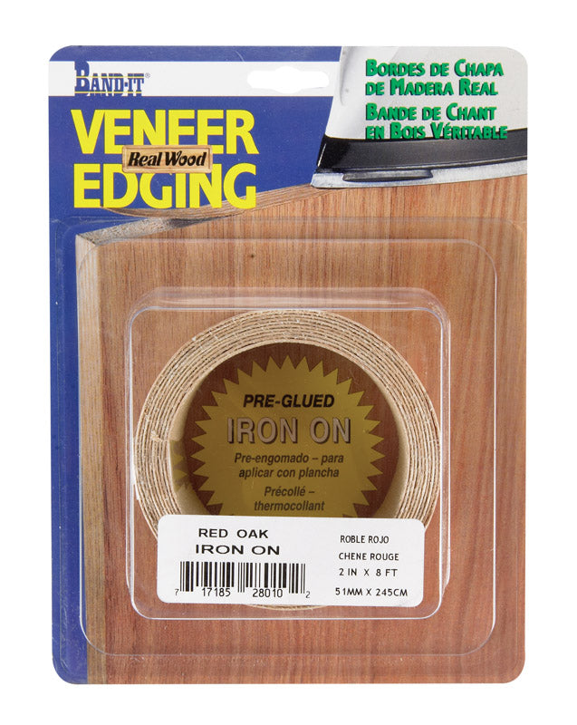 Band-It Wood Veneer Edge Banding 2 " X 8 ' Red Oak