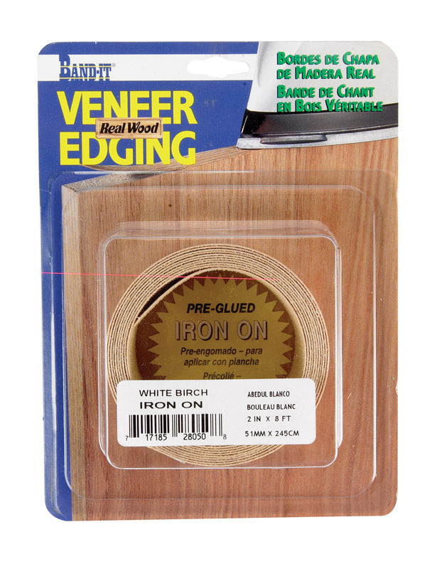 Band-It Wood Veneer Edge Banding 2 " X 8 ' White Birch
