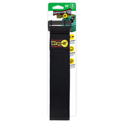 Wrap-It Storage Super-Stretch 2 in. W x 18 in. L Black Stretch Storage Straps 10 lb. 3 pk 703-18B