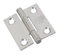 National Hardware N276-956 V514 Door Hinges in Stainless Steel, 2 pack,1-1/2"