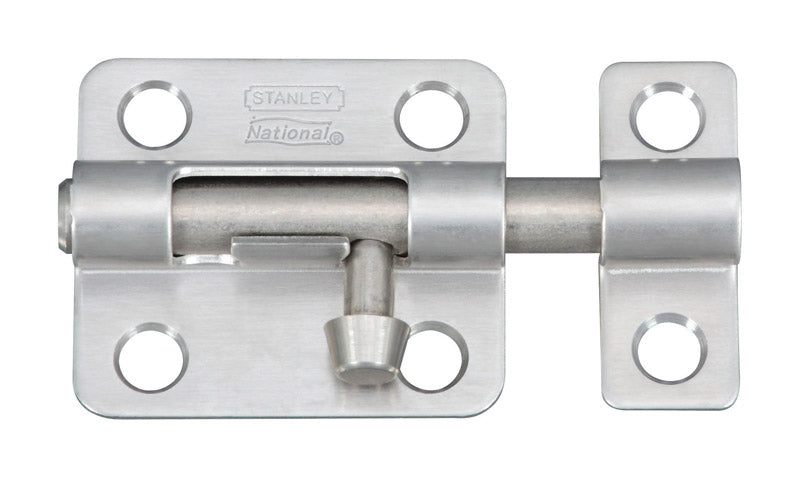 NATIONAL/SPECTRUM BRANDS HHI N348-946 2-1/2-Inch Stainless Steel Barrel Bolt