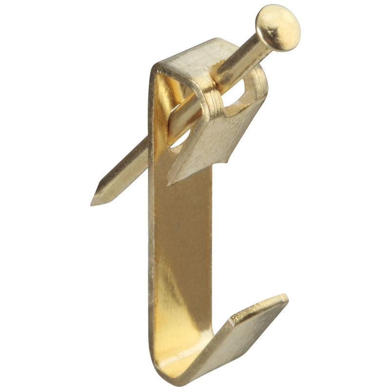 National Hardware N260-034 V2530 Picture Hangers in Brass, 8 pack