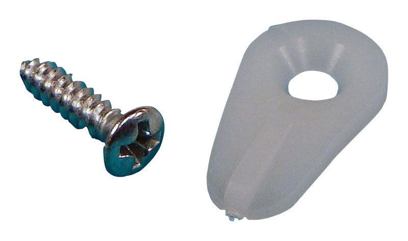 U.S. Hardware Mobile Home Storm Window Clip White