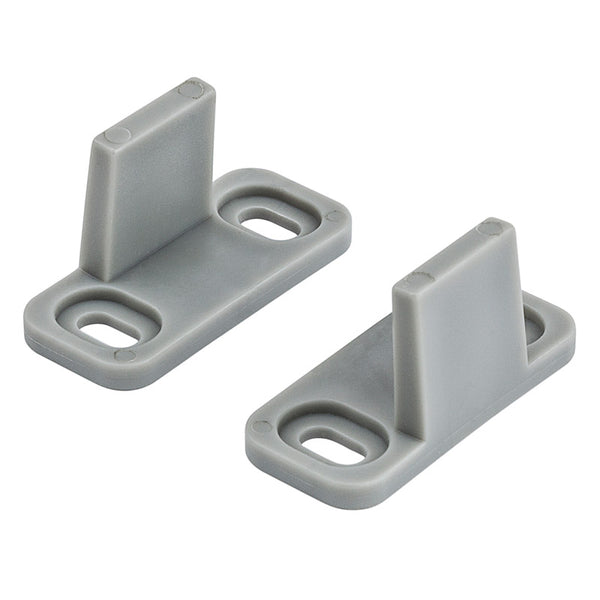 National Hardware N187-094 V1072 Sliding Door Hardware Double Floor Guide in Grey