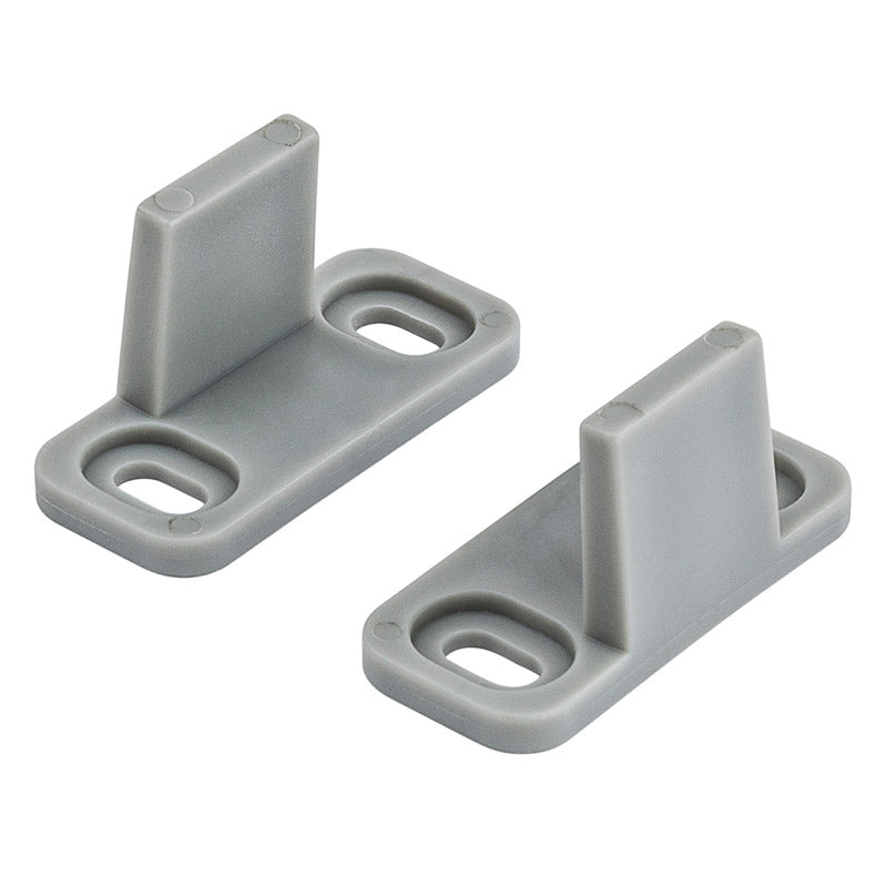 National Hardware N187-094 V1072 Sliding Door Hardware Double Floor Guide in Grey