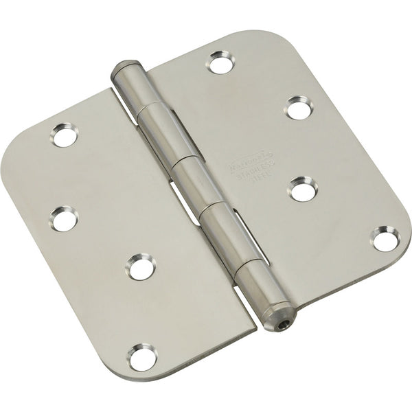 National Hardware N225-979 4 Round Corners Stainless Steel Door Hinge