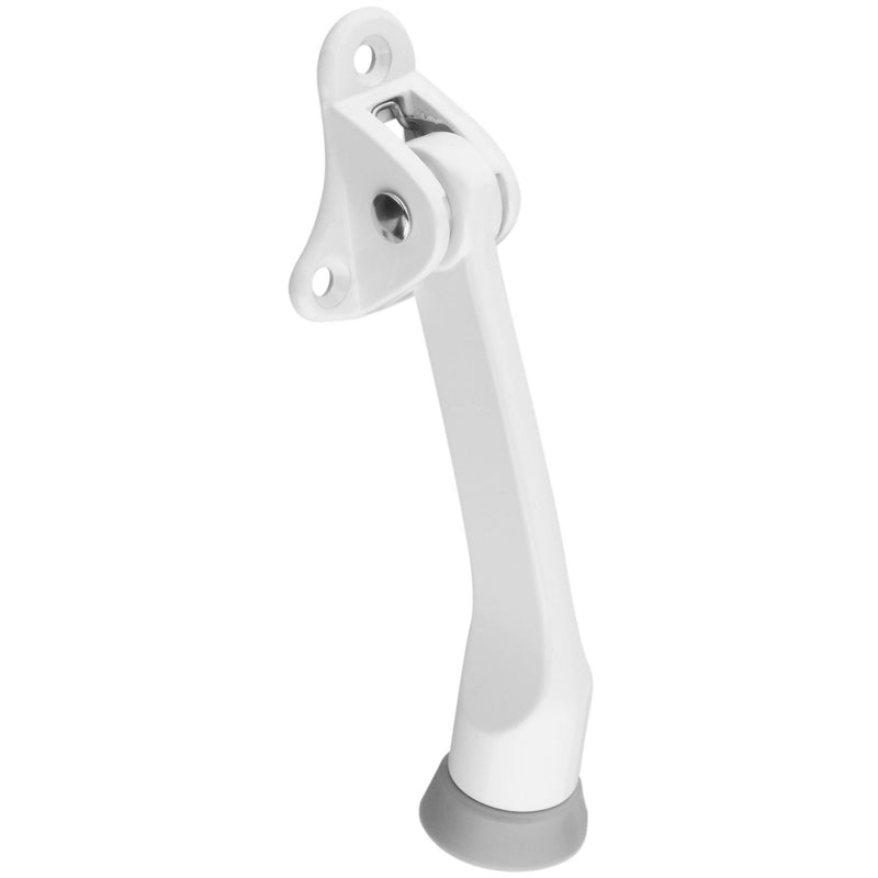 National Hardware N248-435 V238 Kickdown Door Stop in White,4 Inch