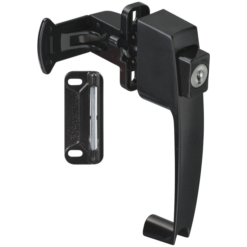 National Hardware N178-376 V1317 Pushbutton Latches in Black, 1-3/4"