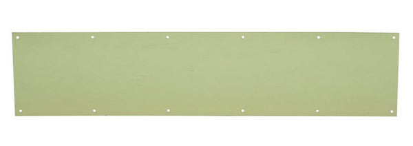 IVES 8X34 Schlage Sc8400B3 Kick Plate, 34 in L X 8 in W, for Use with Exterior Or Interior Door Surface, 8" x 34" SC8400B38X34