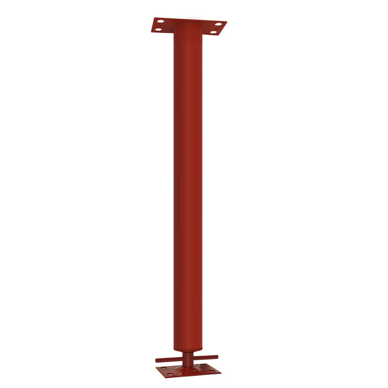 National Public Seating Tiger Jack Post 5007297 3 Dia. x 20 in. Adjustable Building Support Column - 24700 lbs
