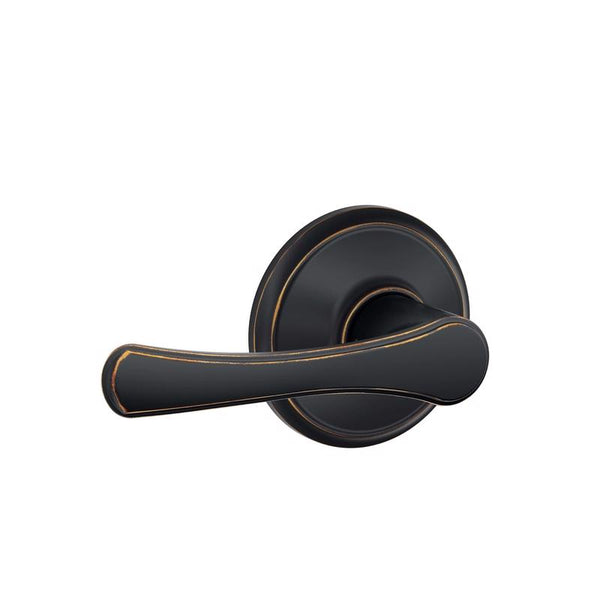 Schlage Avila Aged Bronze Metal Passage Lever 2 Right or Left Handed - Total Qty: 1 F10VVLA716