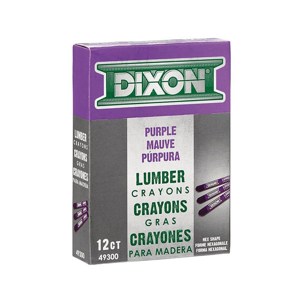 Dixon Purple Lumber Crayon 49300 [Set of 12]