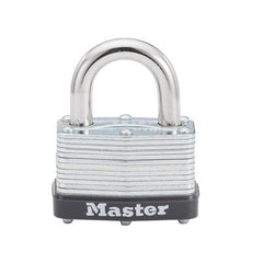 Master Lock Padlock, Laminated Steel Warded Lock, 1-3/4 in. Wide, 500D