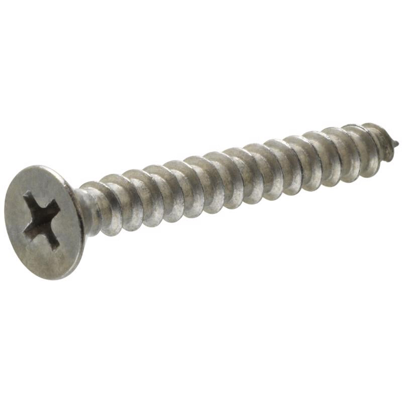 Hillman 8 in. x 5/8 in. L Phillips Flat Head Stainless Steel Sheet Metal Screws 100 1 pk