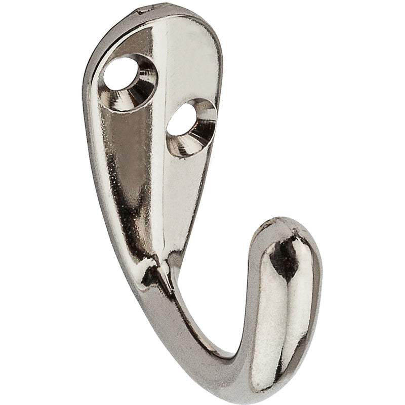 National Hardware N199-190 V162 Clothes Hooks in Nickel, 2 pack