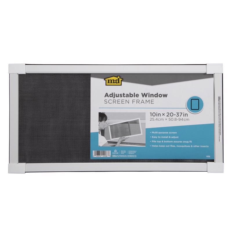 M-D Building Products White Aluminum Adjustable Screen 10 in. W x 37 in. L-Case of: 88, No Color