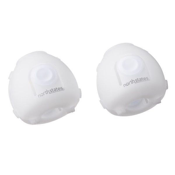 Toddleroo by North States - Door Knob Covers for Baby Proofing: Child Proof Door Knob Safety Cover for Kids - 2 Pack - White 6148