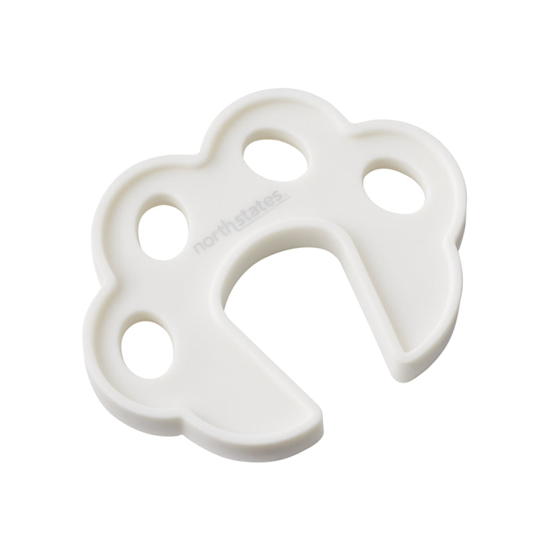 Toddleroo by North States - Premium Pinch Protector for Baby Proofing: Door Finger Pinch Guard - Pack of 1 - White
