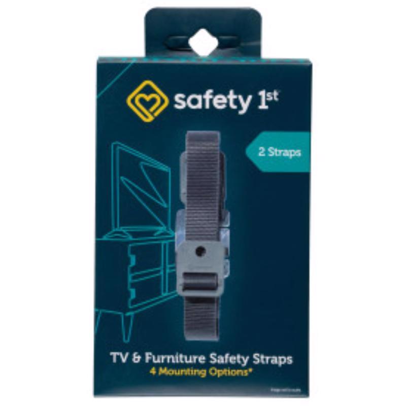 Safety 1st TV & Furniture Safety Straps, Black
