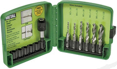 Greenlee DTAPKIT steel drill and tap kit with 1/4 in hex shank