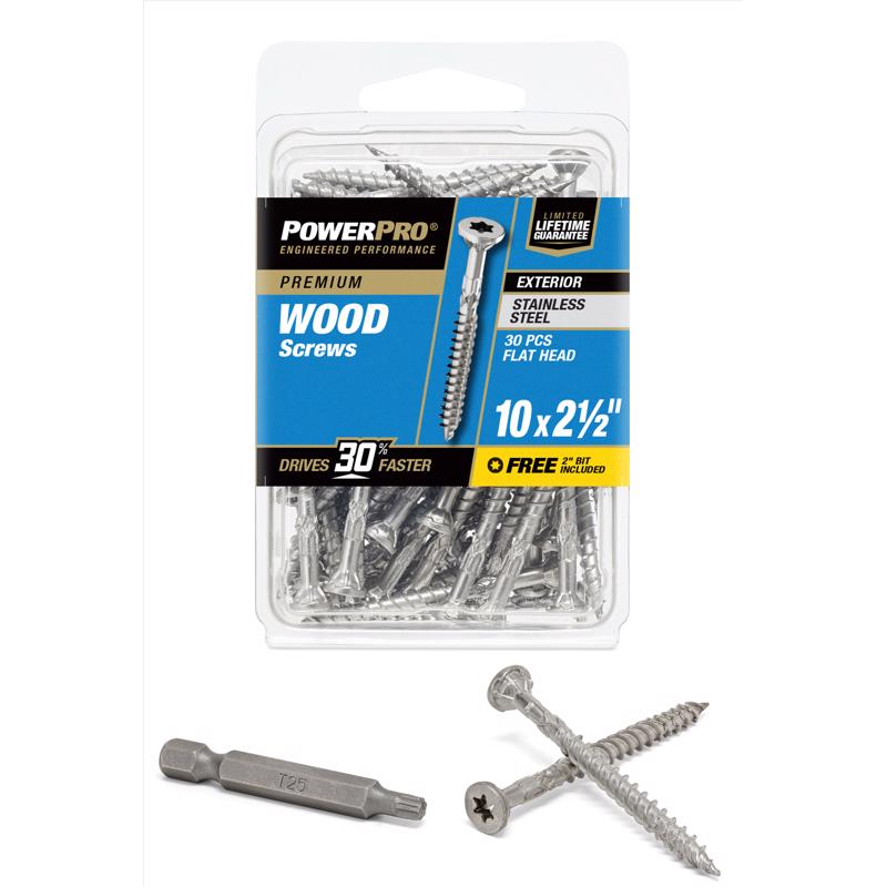 HILLMAN FASTENERS 42498 Trim Screw (30 Pack), 10 x 2.5''