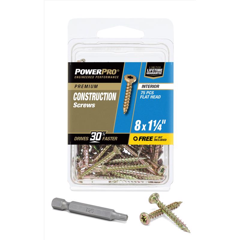 Power Pro 42467 AP Star Screw (20 Pack), 8 x 1.25''