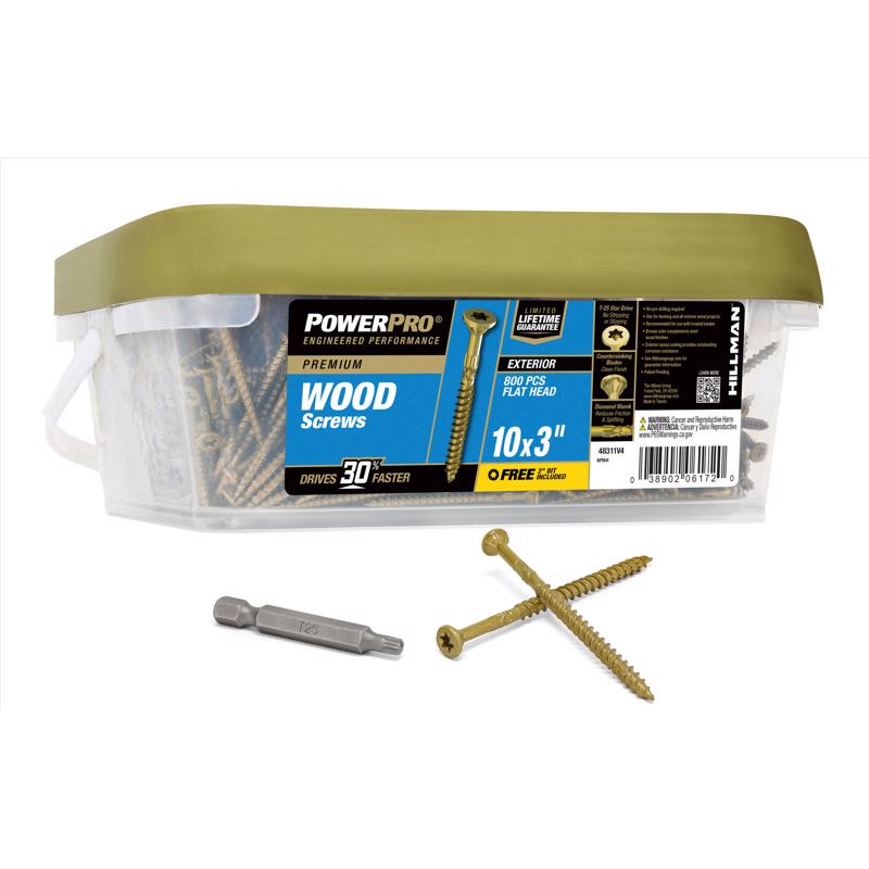 EXT SCREW 10X3'' STR 25#